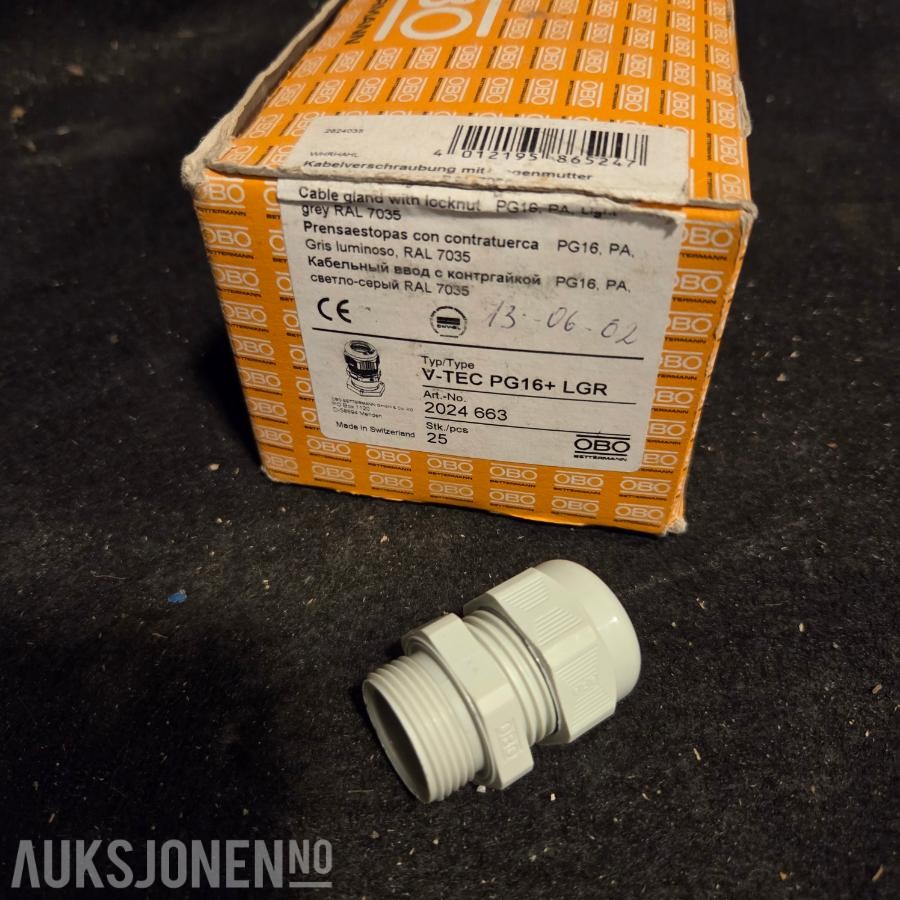 Elektromateriell (kraft, belysning, automasjon, nettverk, VVS-styring, installasjon)